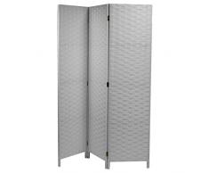 Vacchetti Giuseppe 42056500GR Paravento, 3 Ante, Legno, Grigio, 40 x 1.8 x 170 cm
