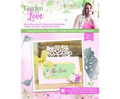 Sara Signature S-Gol-MD-RPC Garden of Love â Fustella in Metallo â segnaposto Rosa, Argento, taglia unica