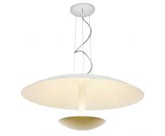 Brilliant 94434/65, lampade da soffitto, in metallo, 42Â W, G9, Bianco/Oro, 55Â x 55Â x 142Â cm