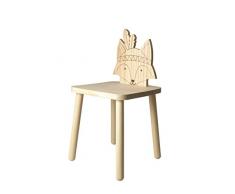 Artemio Sedia Totem Volpe 29Â x 29Â x 62.5Â cm, naturale, 29Â x 29Â x 57Â cm