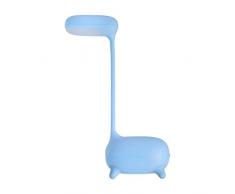 Pauleen 48028 Sweet Little scrivania Comodino Bambini LED Lampada per cameretta Giraffa dimmerabile, con Batteria e USB 2.5 W, Azzurro