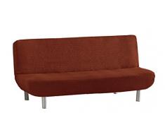 Eysa Aquiles Copridivano Elastico Clic Clac 3 Posti, Poliestere-Cotone, Arancione, 37x29x9 cm