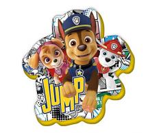 Paw Patrol - Cuscino a Forma di Cuore, 35 cm, in Velluto, Multicolore, Unico