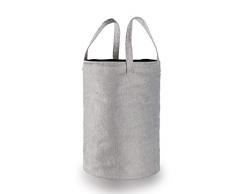 Lineabeta Portabiancheria, Serie Sesti, Modello 707, a Sacco con Mani, Cotone, Grigio, Unica