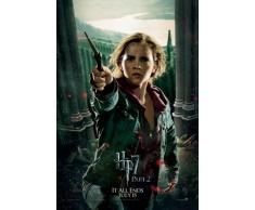 Pyramid International Amici Pranzo su Un grattacielo Poster da Porta, Carta, Multicolore, 53Â x 158Â x 1.3Â cm