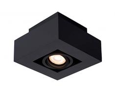 Lucide - Faretto da soffitto, in alluminio, 5 W, colore: Nero