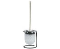 Spirella Collezione Level, Spazzola per Il Bagno WC lavabo Creativo 40,0Â x 11,0Â x 11,0Â cm, Vetro temperato, Trasparente