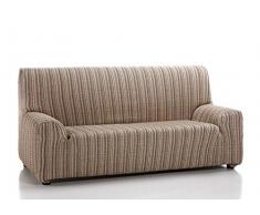 Custodia di Divano Elasticizzato Modello Mejico 2 posti Marrone, tela