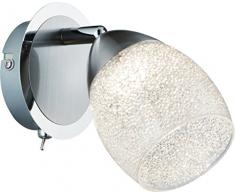 Onli Veronique Applique LED Integrata, 5 W, Cromo/Bianco, 10 x 13cm