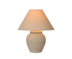 Lucide Ramzi della lampada da tavolo di beige, Ceramica, E27, 60 W, Cream, 34 x 34 x 42 cm