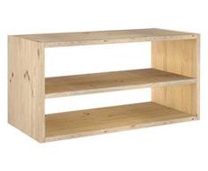 Europe & Nature Mobile TV con mensole, Legno, 36,2 x 33 x 70,8 cm