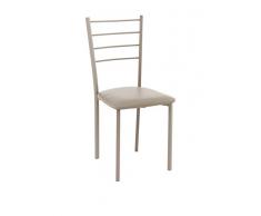 Wink Design Just Taupe Sedia, Pelle Sintetica, Tortora, 40x40x88 cm