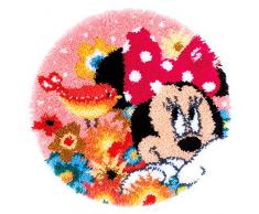 Vervaco Tappeto a Forma di Minnie Psst I ve a Secret – Kit Punto Croce, Multicolore