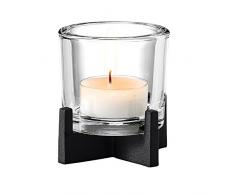 Blomus portacandele Nero, Taglia S, Trasparente, Piccolo