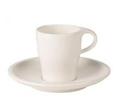 Villeroy & Boch Coffee Passion Set per Espresso, Porcellana Premium, Bianco, 2 Pezzi