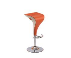 Easychair 20138 Firenze - Sgabello da Bar, Colore: Arancione/Bianco