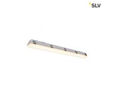 SLV IMPERVA 120 CW - Lampada da parete e soffitto a LED, IP66, 3000 K, in plastica, 40 W, colore: Grigio