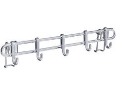 Wenko 54820100Â Style Portaspezie, Metallo Cromo, Argento lucido, 7Â x 30Â x 7Â cm, Argento brillante, 3 x 40 x 6.5 cm