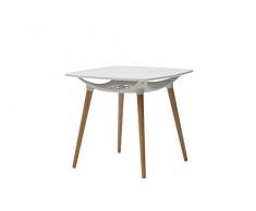 White loft Tavolo Quadrato, Legno, Bianco, 80 X 80 X 73 cm