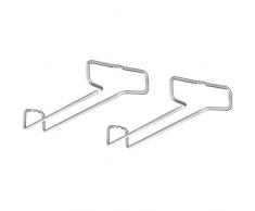 Metaltex Rail Supporto di Vetro di Vino Set Polytherm, Grau, 26 x 11 x 4 cm