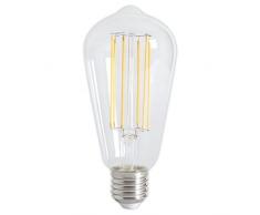 LED a filamento lungo regolabile rustico lampade 240 V E27ST64 trasparente