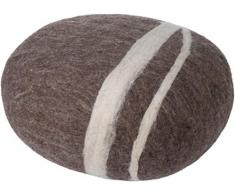 myfelt Alwin - Cuscino da Meditazione e Yoga in Feltro, Rotondo, Colore: Marrone Chiaro