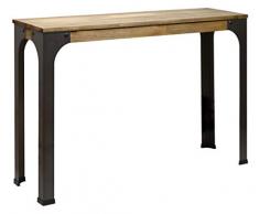 DS Dropshipping Tavolo Console Bristol Stile Industriale Vintage 39x70 75cm