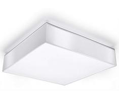 Sollux Lighting SL.0141 - Plafoniera quadrata per cucina e soggiorno, in PVC, 2 luci Lampadine LED E-27