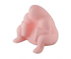 Alessi PS18 P Fermaporta, Resina termoplastica Rosa, 19.5 x 21 x 21