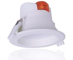 roblan allinr2497bc Downlight Faretto da incasso, 25Â W, bianco