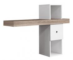 Over Home Consolle per Ingresso, 80Â x 25Â x 66Â cm Moderno 80 x 25 x 66 cm bianco e cambria