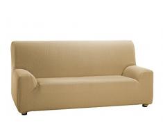 Martina Home Tunez Copridivano elastico, Tela (50% poliestere, 45% cotone, 5% elastan), Beige, 3 posti da 180 a 240 cm di larghezza