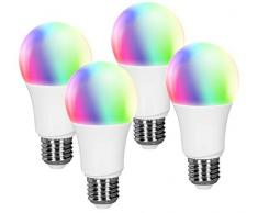Müller-Licht Tint lampade a LED 10 W, Bianco-Colore, 4er Pack