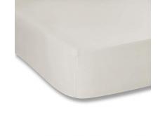 Bianca Plain Dyed Percale sotto Letto 160, 100% aldodón, Gelati, 160 X 200Â