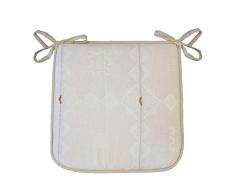 DOUCEUR Dinterno in schiuma, 35 mm, 2 tonalitÃ , Jacquard Mathis Cuscino per sedia, colore Beige naturale