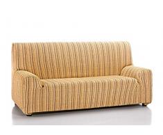 Martina Home, Mejico, Copridivano Elastico 3 Plazas, 180 a 240 cm de ancho Dorato