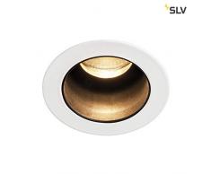 SLV Triton Mini DL - Faretto LED da incasso per interni, 3000K, 15°, alluminio, 0 W, colore: Nero/Bianco