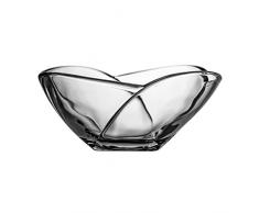 Crystaljulia 2551Â âÂ Bicchieri Ciotola in Vetro, 25Â cm, 25Â x 25Â x 10,5Â cm