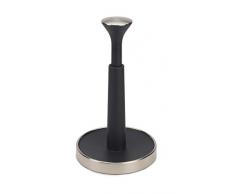 Joseph Joseph Portarotolo da cucina Push and Tear per una facile rimozione (altezza massima del rotolo da cucina di 24 cm), grigio scuro