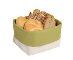 slowroom Cestino Pane in Cotone, Tessuto, naturbaumwolle Ornamento, Olive, 12.5Â x 12.5Â x 10Â cm