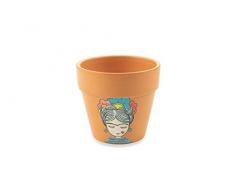 Villa DEste Home Tivoli Set 2 Mexico Vaso Fiori Medio, Marrone, No