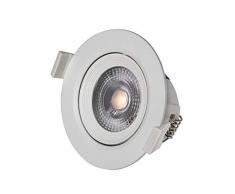 Vivida - Faretto Ad Incasso Tondo Bianco 3W Led Luce Calda