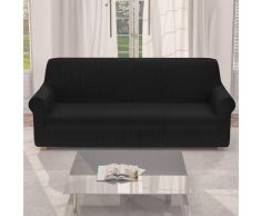 PETTI Artigiani Italiani - Copridivano, Copridivano 1 Posto, Nero, Copripoltrona, Copridivano Elasticizzato, 100% Made in Italy