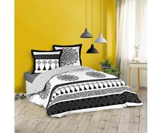 Douceur dintérieur Parure 3 Pezzi, 240 x 220 cm, Stampa 42 Fili Allover Meridiana