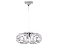 Trio Leuchten 306900161Â Johann a + + to e, lampada a sospensione, metallo, E27, Grigio Anticato, 40Â x 40Â x 150Â cm