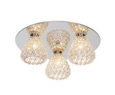 Brilliant 17693/79, lampade da soffitto, in metallo, 33Â W, G9, Cromo/Rosso Di Rame, 15.5Â x 41Â x 15.5Â cm