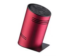 Rockingham Forge Pro-Balance - Ceppo universale per coltelli con inserti in fibra compressa Rosso metallizzato.