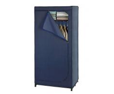 Wenko 64530100 - Armadio Business con ripiano, Mobile Guardaroba, Pieghevole, 75 x 160 x 50 cm, Blu Scuro