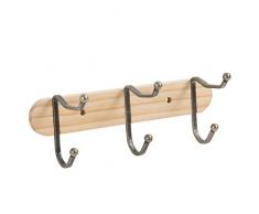 Axentia Appendiabiti da Parete, Legno, ca. 29 x 11,3 x 10,7 cm