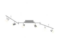 Brilliant g15206/77Â a +, Faretto da soffitto, Metallo, 4,5Â W, Ferro/cromo, 18Â x 154Â x 7.5Â cm